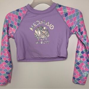 btween Mermaid Rashguard - Purple and Pink
